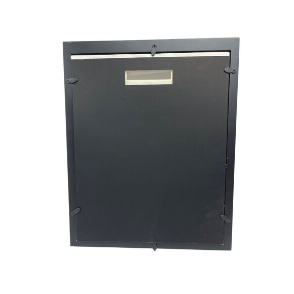 Black Wooden Picture Frames 11x14 & 8x10 With Double Mat & Single Mat Variations - Picture 3 of 6